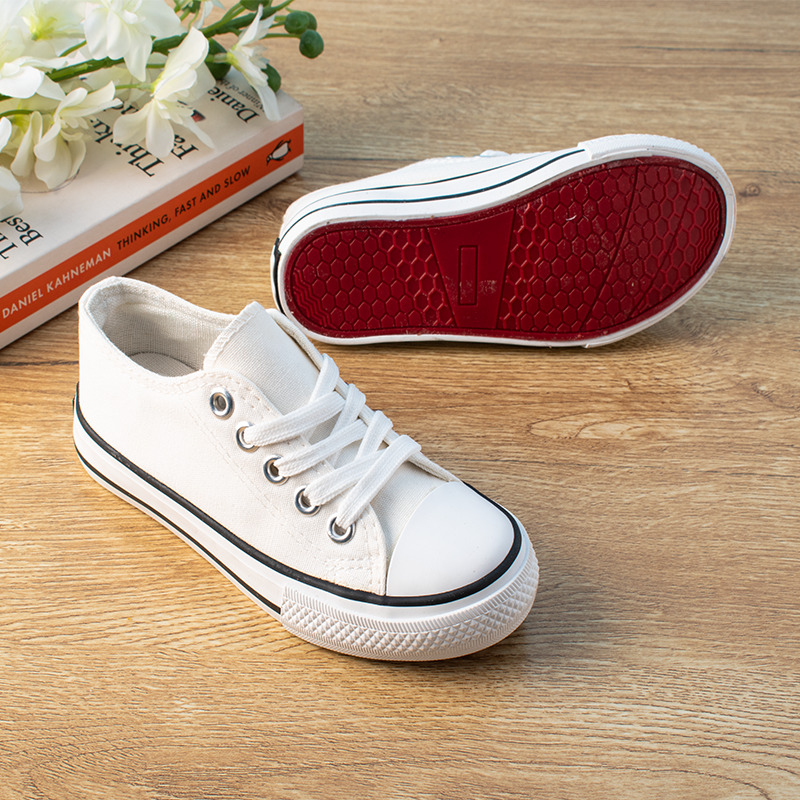 Kid Boy/Girl Solid Converse Canvas Shoes - White • Shop Online in Nepal at  
