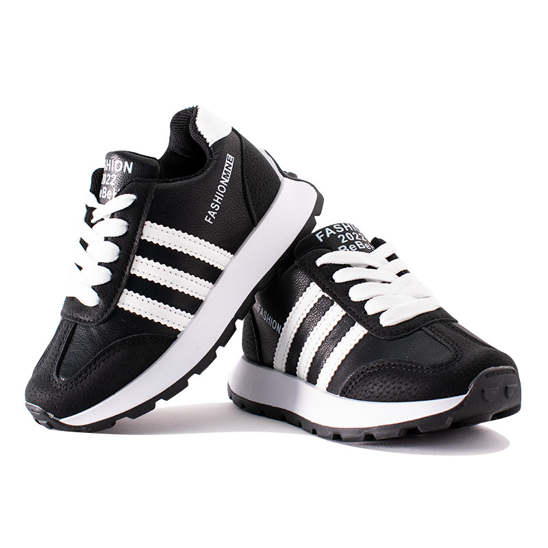 3 Stripe Black Sneaker