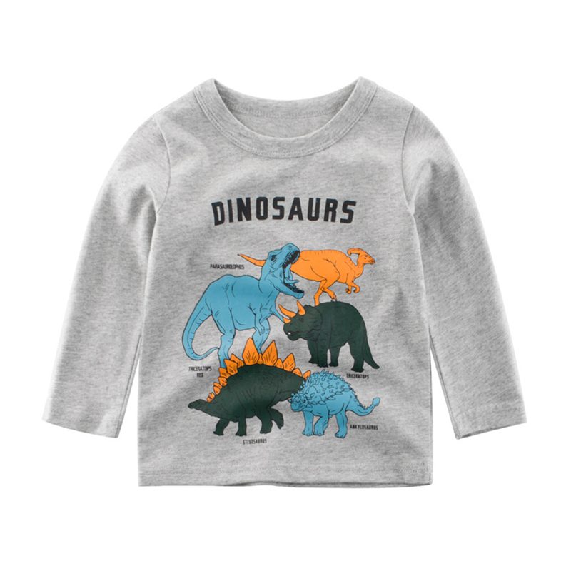 Dinosaurs Print Grey Tee