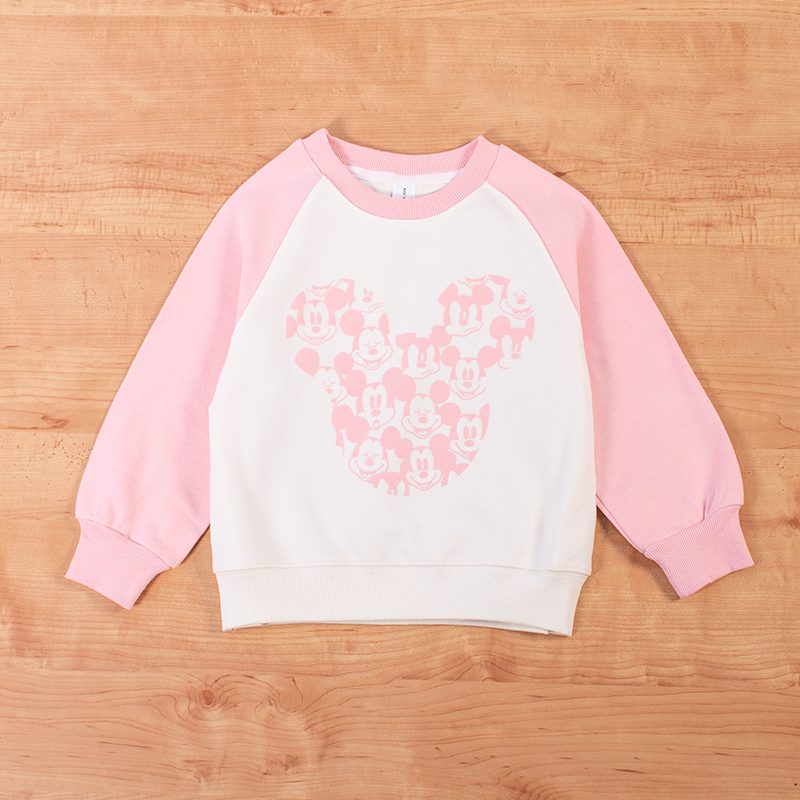 Mickey Print Pink Sweatshirt