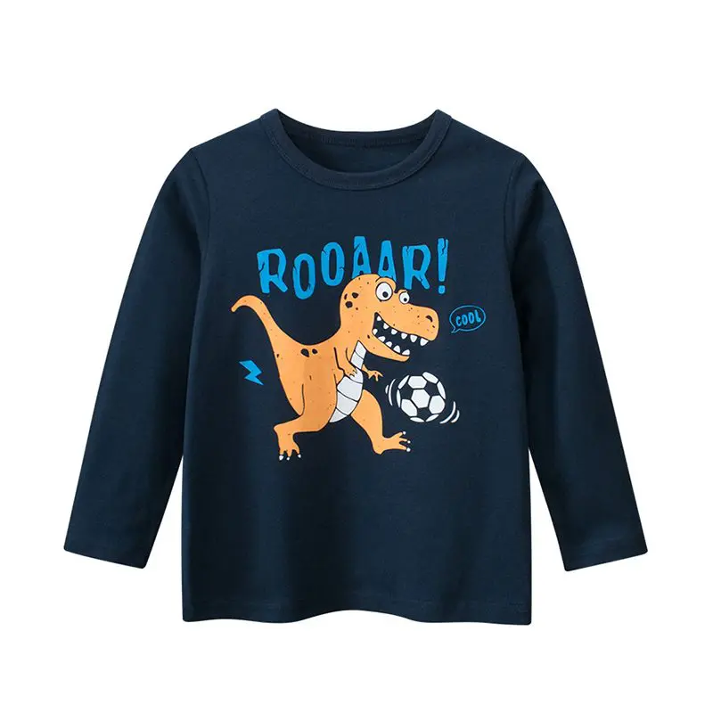 Roar Dino Print Navy Blue Tshirt 1