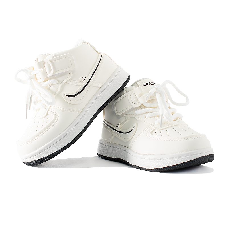 White Mid Ankle Sneaker